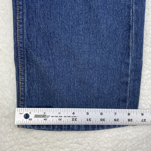 Levis Jeans Mens 537 31x34 Western Bootcut Dark Wash Mid Rise Denim NWT - Picture 7 of 13